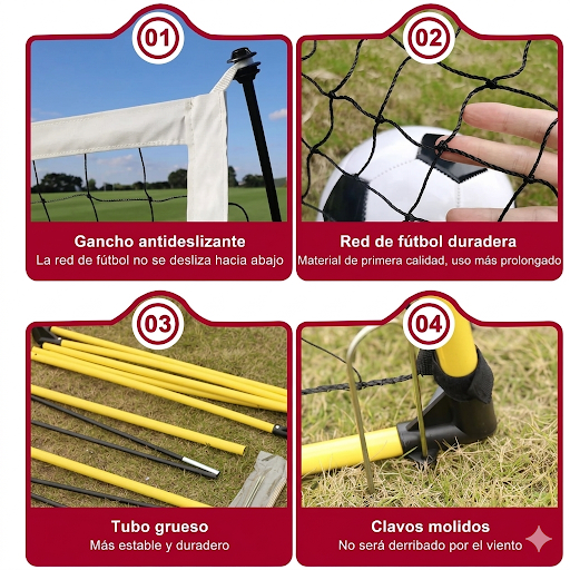 Arco de Futbol Plegable